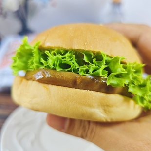 现做汉堡加热即食非油炸学生早餐办公室加班零食抗饿奥尔良黑胡椒