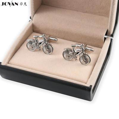 JOVAN造型袖钉男士法式袖扣礼盒配件定制自行车造型cufflinks