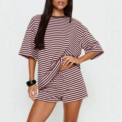 Red White Striped T Shirt Horizontal Stripe T Shirt Women