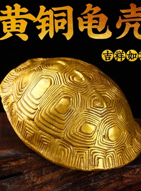 龟壳铜六爻铜钱摆件富甲天下