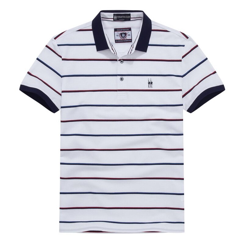 RegattaClub赛艇俱乐部男装 清仓男士翻领条纹短袖T恤衫POLO衫男