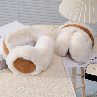 复古耳机式耳套女冬季百搭骑车防寒防冻护耳耳罩加厚毛绒耳捂子男