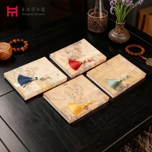 上海博物馆精装笔记本书画硬面记事本手帐中国结流苏挂件文创礼物