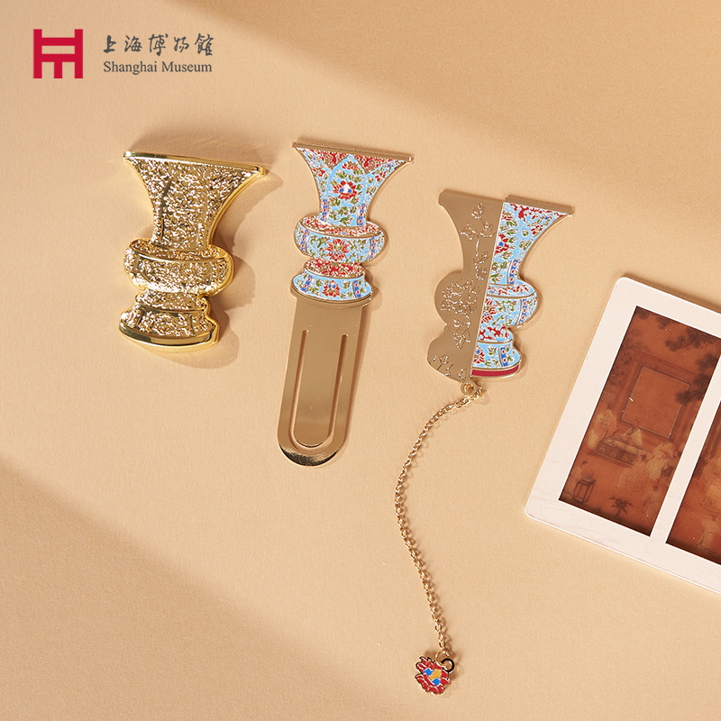上海博物馆融古烁新系列珐琅书签