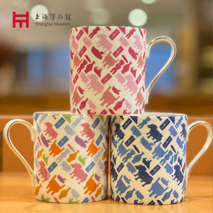上海博物馆马克杯九大瑰宝剪影创意设计师茶水杯子礼物办公室文创
