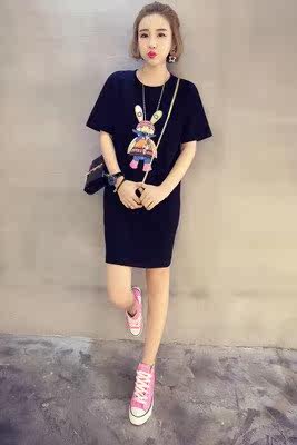 。短袖休身夏天长衫长装T恤桖血裇丅群女土卡通遮臀中长款外衣服|msdalam kategori Butik wanita / wanita, baju-T - dari Buy2taobao.com untuk memberikan perkhidmatan ejen Taobao profesional membeli