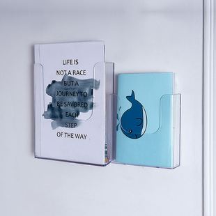 迪多放A4纸资料架展示架宣传单架子挂墙式目录架透明一体报刊架