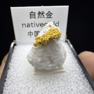 自然金金矿石天然矿物晶体矿石标本收藏观赏原石摆件地质科普2