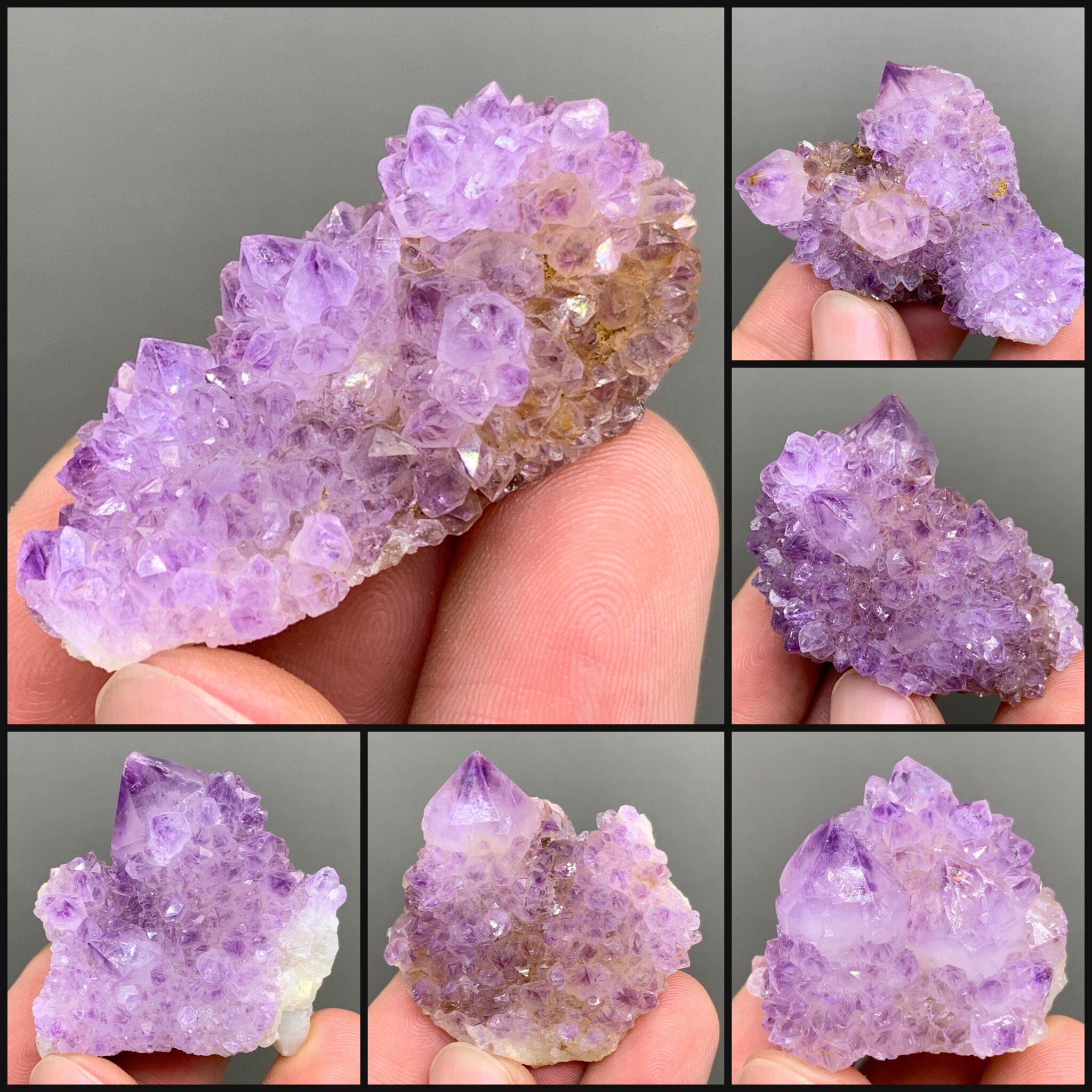 南非仙人掌紫水晶天然矿物晶体矿石标本收藏原石观赏奇石宝石晶簇