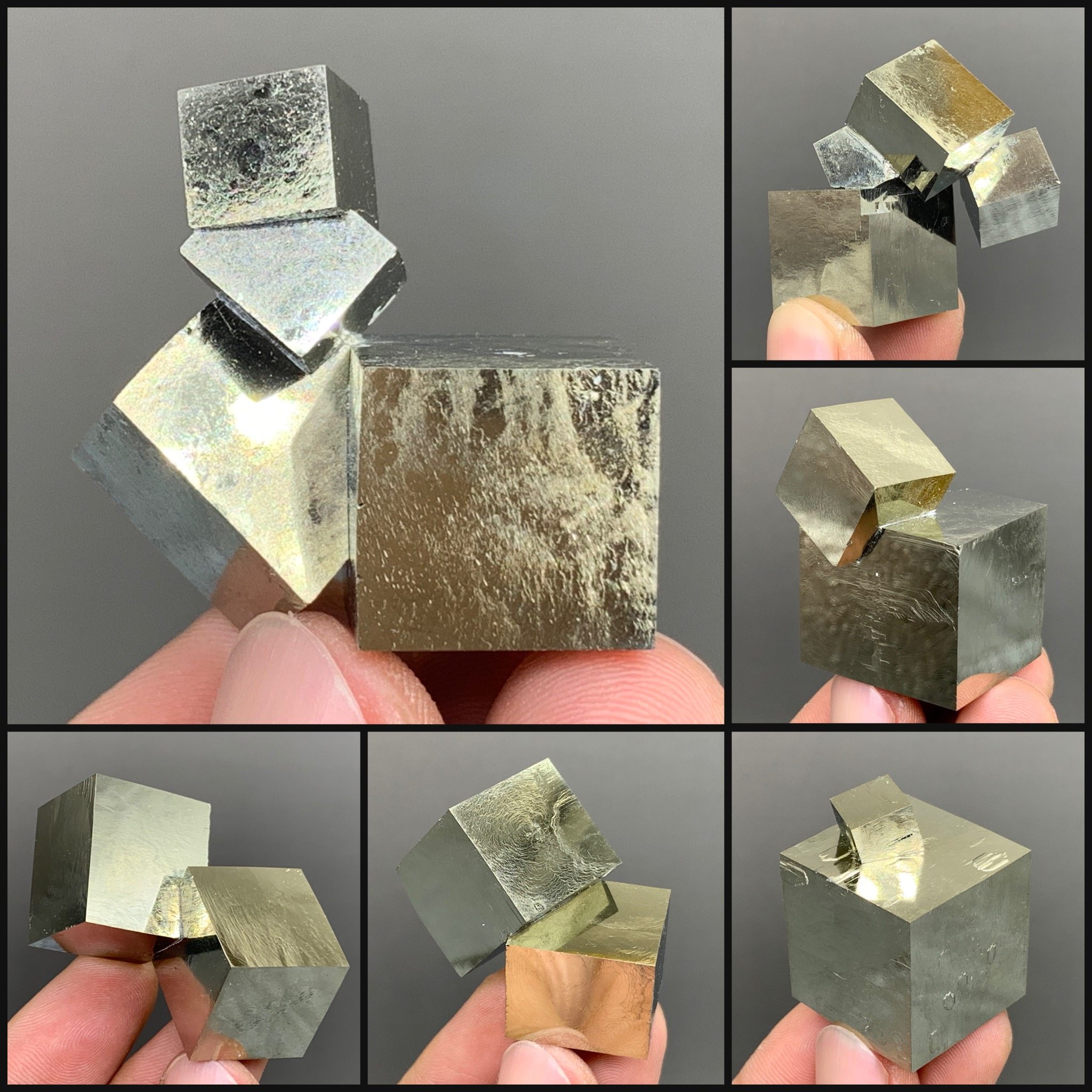 西班牙 连晶 黄铁矿 天然矿物晶体矿石标本收藏观赏原石摆件地质