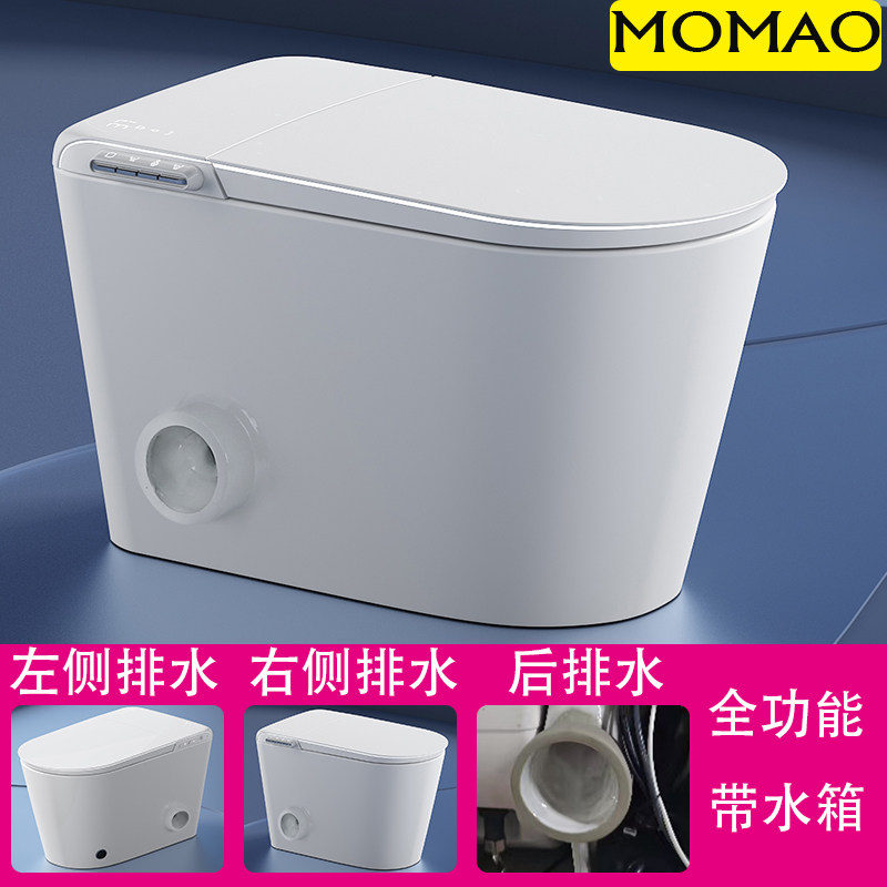 侧排左右排智能马桶带水箱全自动坐便器香港墙排可定制110V台湾