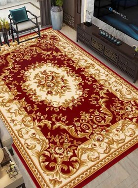 优选红色新西g兰手工羊毛雕花客厅卧室飘窗大厅满铺喜庆满铺羊毛