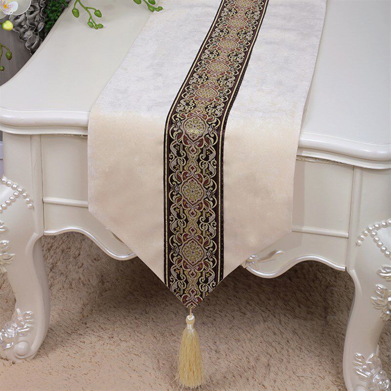 优选 高档欧式美式新古典桌C旗 现代奢华桌旗桌布 婚庆布艺