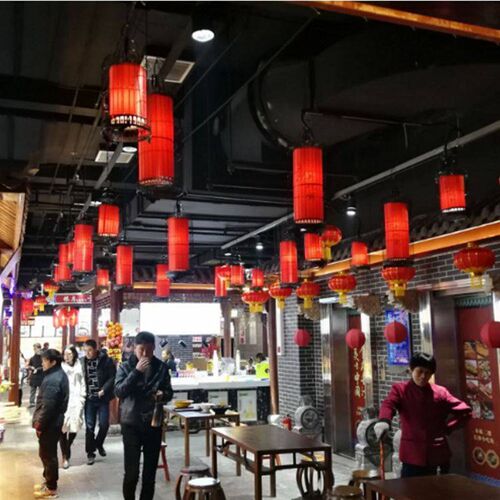 优选铁艺鸟笼灯i吊灯中式古典创意落地灯茶楼酒店餐厅工程红灯笼