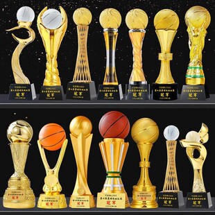 优选篮球水晶奖杯定制学校运动会村ABA比赛颁奖FMVP总冠军三分王