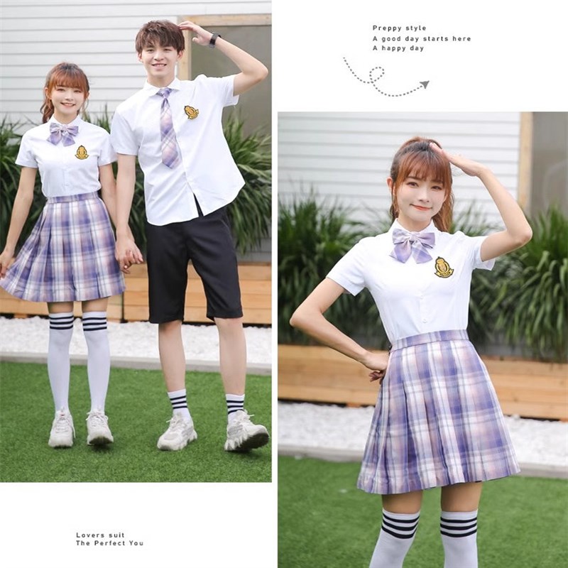 精选英伦风毕业班服六年级小学生jk制服男衬衫套装中学Y生合唱演