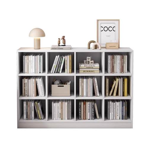 优选客厅书架置h物架落地靠墙柜子储物柜简易收纳柜架子格子柜家