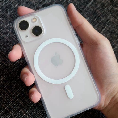 适用苹果iPhone13mini磁吸充电手机壳半透磨砂全包防摔保护套送礼