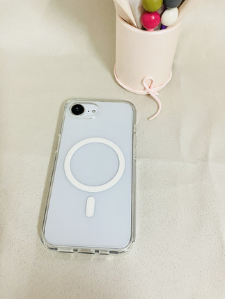 适用苹果16e磁吸壳全包防摔保护壳透明边框磨砂背板iPhone16e手机壳