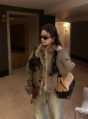 12/2  10AM 徐琳「双面派克」100貉子毛双面穿微阔派克服毛毛外套