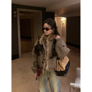 徐琳「双面派克」100貉子毛双面穿微阔派克服毛毛外套 10AM