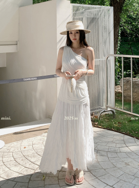MINI STUDIO徐琳  「随风小调」肌理感不规则乱褶休闲显瘦半身裙