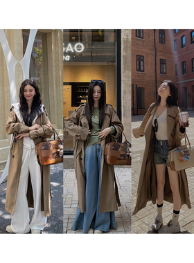 08/13 10AM 徐琳「复古基调」斜纹TR廓形垂感滑铁卢风衣长外套