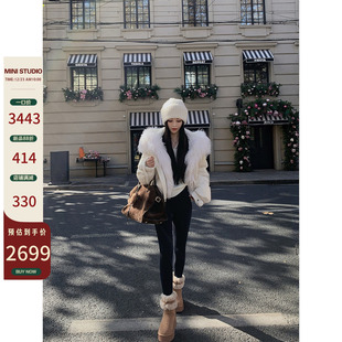 貉子毛领短款 10AM 口 羽绒服 徐琳「轻暖大鹅」90鹅绒玫瑰袖