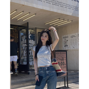 MINI 「闪闪TEE」立体手缝钻精梳棉珍珠蝴蝶结Tee STUDIO徐琳