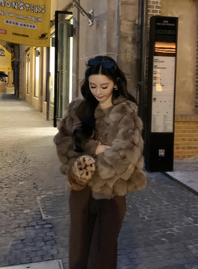 11/11 10AM徐琳「宠粉冰川狐」回馈季正肩款100狐狸毛皮草外套