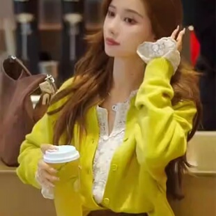 毛衣打底衫 小个子洋气减龄针织开衫 两件套 女新款 2025早秋穿搭套装