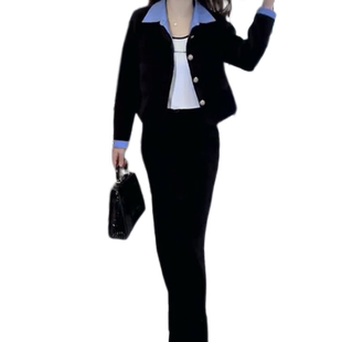 春装女2024新款春秋小个子高级感西装职业套装女时髦洋气时尚休闲