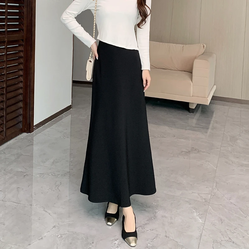 2025新款鱼尾半身裙女春夏季西装裙显瘦黑色百搭长裙小个子高级感,女装/女士精品,半身裙,淘宝优惠券,粉丝福利购,淘宝优惠卷