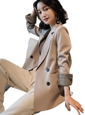 2023春季Chic小西装外套女韩版宽松英伦风网红名媛西服气质上衣