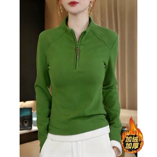 2025女装 百搭高领秋冬保暖卫衣爆款 时尚 潮流显瘦气 双面绒