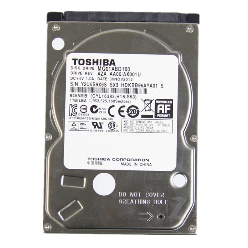 toshiba/东芝 mq01abd100 1t笔记本硬盘500g 2tb 2.5寸垂直cmr盘