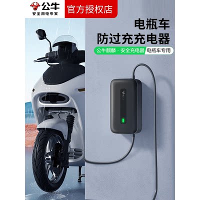 BULL/公牛60V3A电瓶车充电器