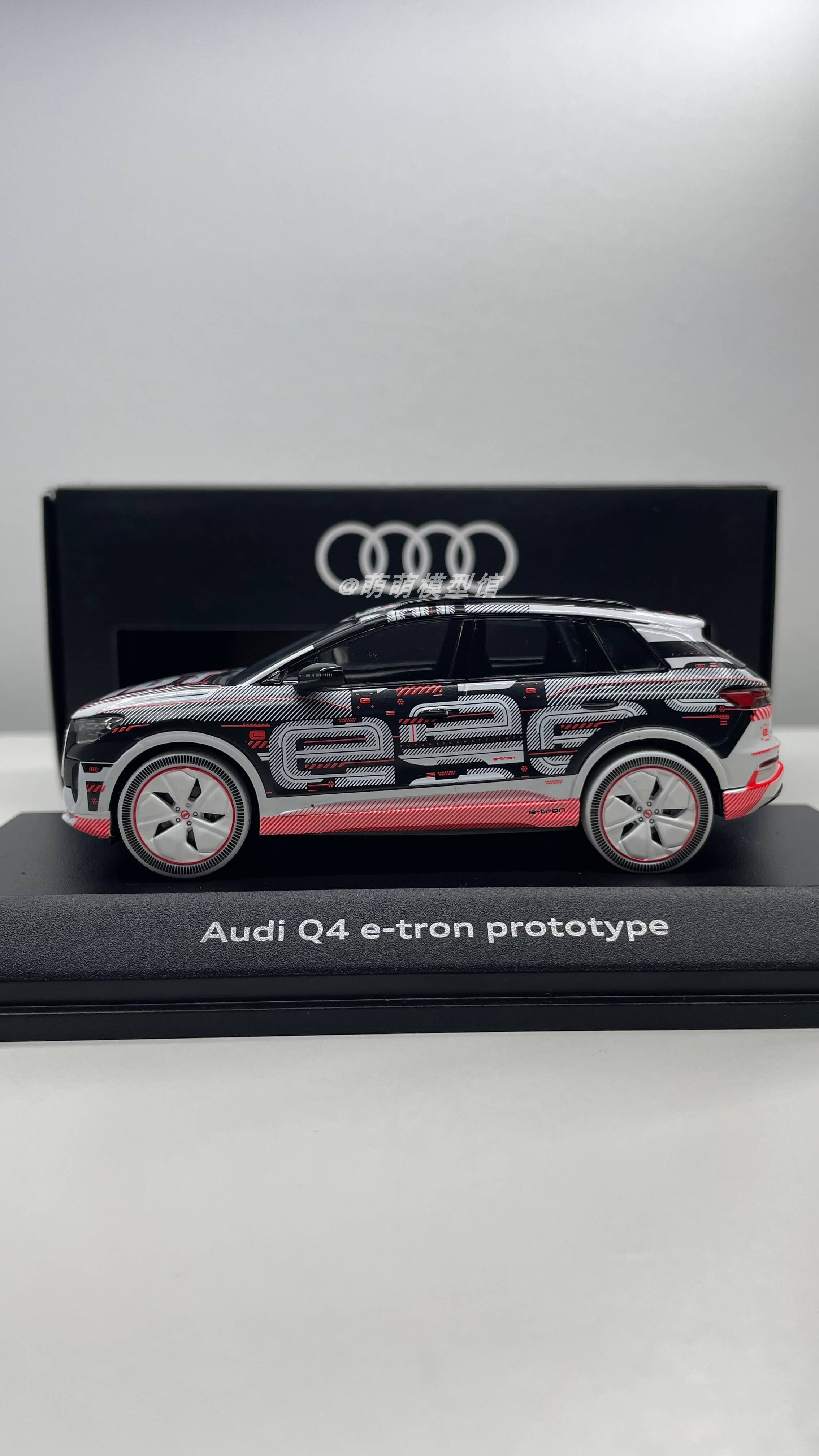 spark 1:43 奥迪原厂 q4 e-tron prototype 合金车模玩具摆件礼物