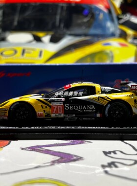 Spark 1:43 雪佛兰克尔维特C6 ZR1 勒芒2012赛车模型收藏摆件礼物