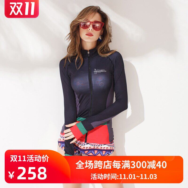 2019新款比基尼三件套潜水服游泳衣女游泳防晒长袖韩版泳装冲浪服|ruв категории движение/йога/фитнес/фанаты товаров, плавание, бикини - от Buy2taobao.com для оказания профессиональной услуги покупки агента Taobao