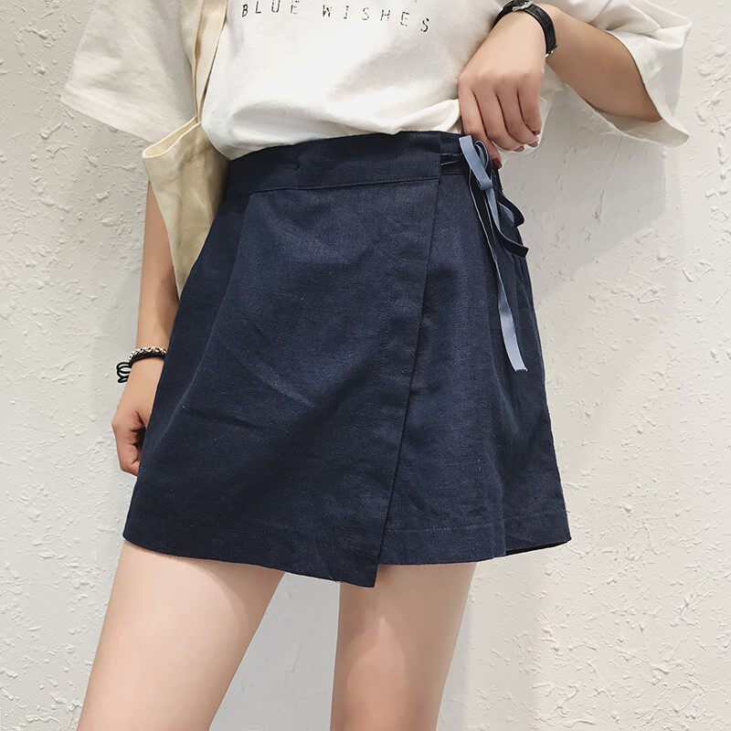 2019夏季大码女装短裙裤子新款韩版胖妹妹宽松显瘦休闲阔腿裤裙潮在类目 女装/女士精品, 大码女装中 - 来自Buy2taobao.com提供专业的淘宝代购服务