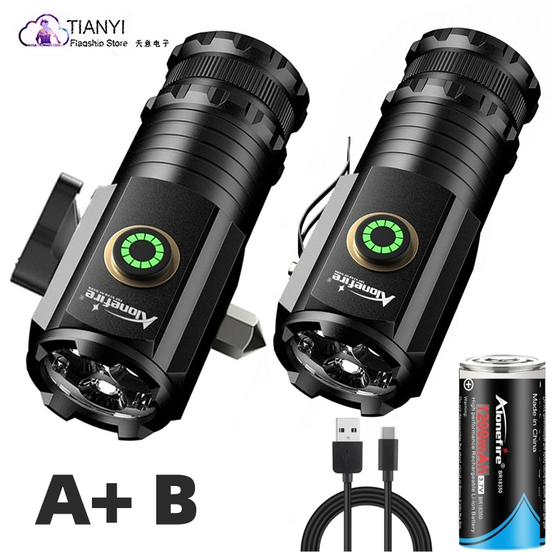 USB充电手电小型16340充电电筒