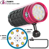 潜水手电筒XHP50约大功率超亮水下80m防水摄影潜水灯相机视频手电