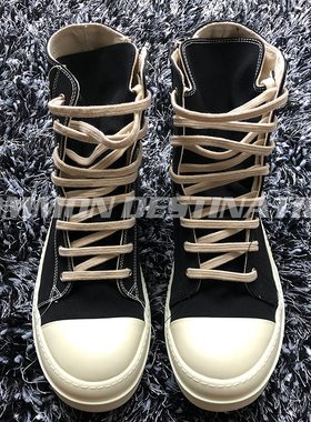 【CD.HOMME】19ss新品暗黑 复线TPU奶香底高帮流苏缎面阴阳情侣鞋