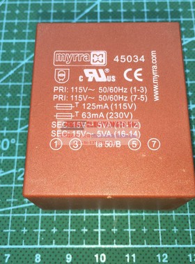 MYRRA 45034 10VA 2x15V 原装进口稳压电源整流