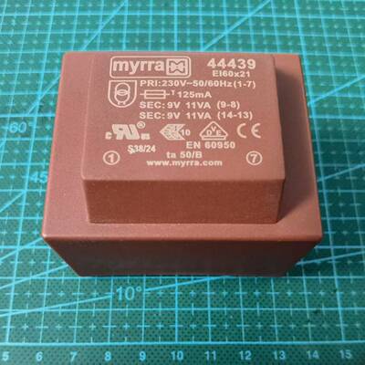 MYRRA 44439 22VA 230V 2x9V 原装进口稳压电源整流 隔离变压器