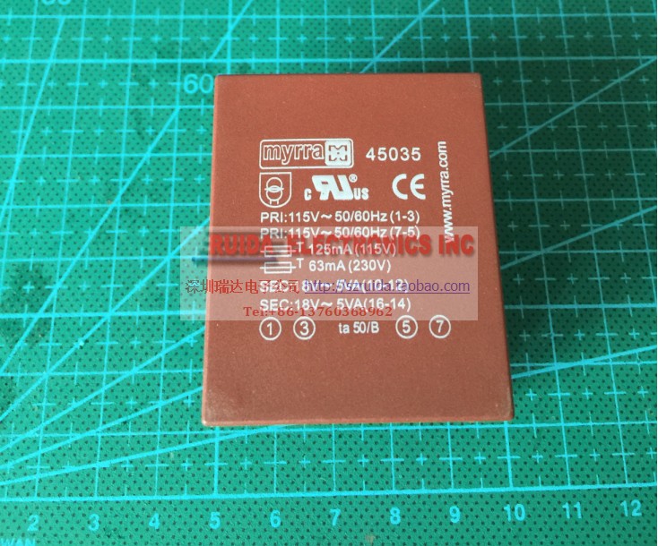 MYRRA 45035 10VA 230V 2x18V 原装进口稳压电源整流
