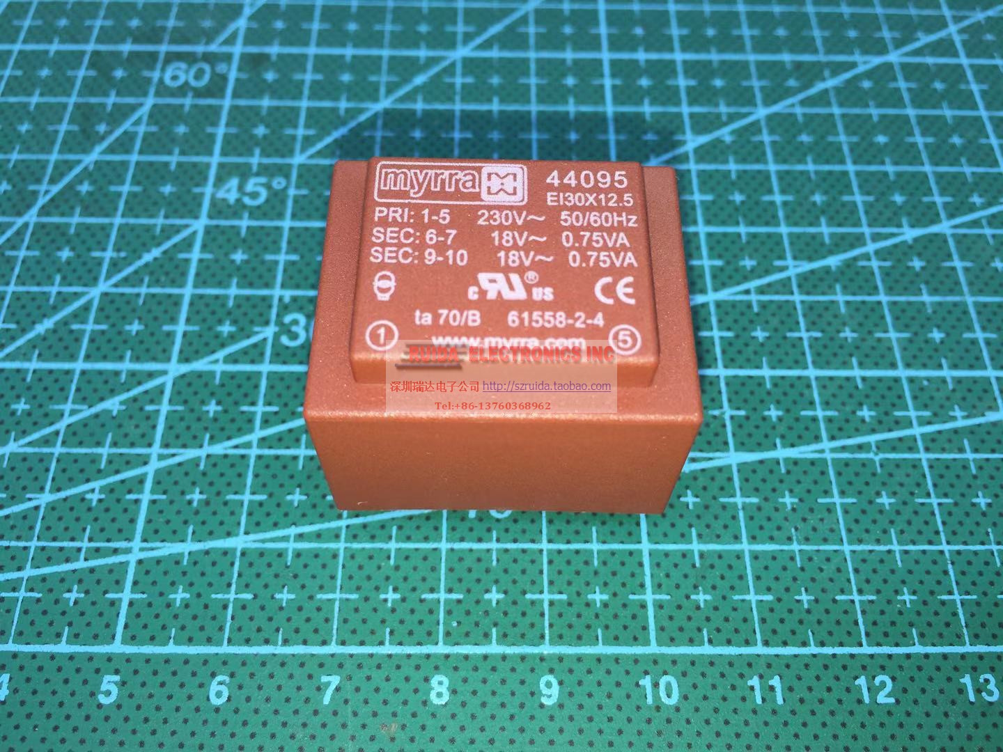 MYRRA 44095 1.5VA 2x18V 原装进口稳压电源整流隔离变压器