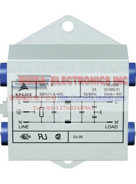 B84111AA60 6A 250V TDK/EPCOS西门子全新原装进口滤波器