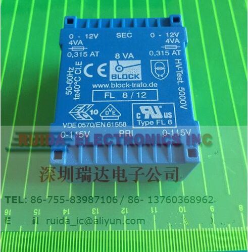 BLOCK FL8/12 8VA 2X12V PCB变压器 原装正品